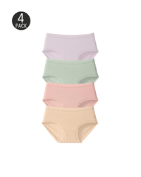 (4-Pack)Nude+Purple+Pink+Green